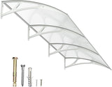 Dawning Home Aluminum Alloy Window Awning Door Canopy Polycarbonate Solid Sheet Patio Cover,UPF 50+ Snow, UV, Rain, Sun Shutter