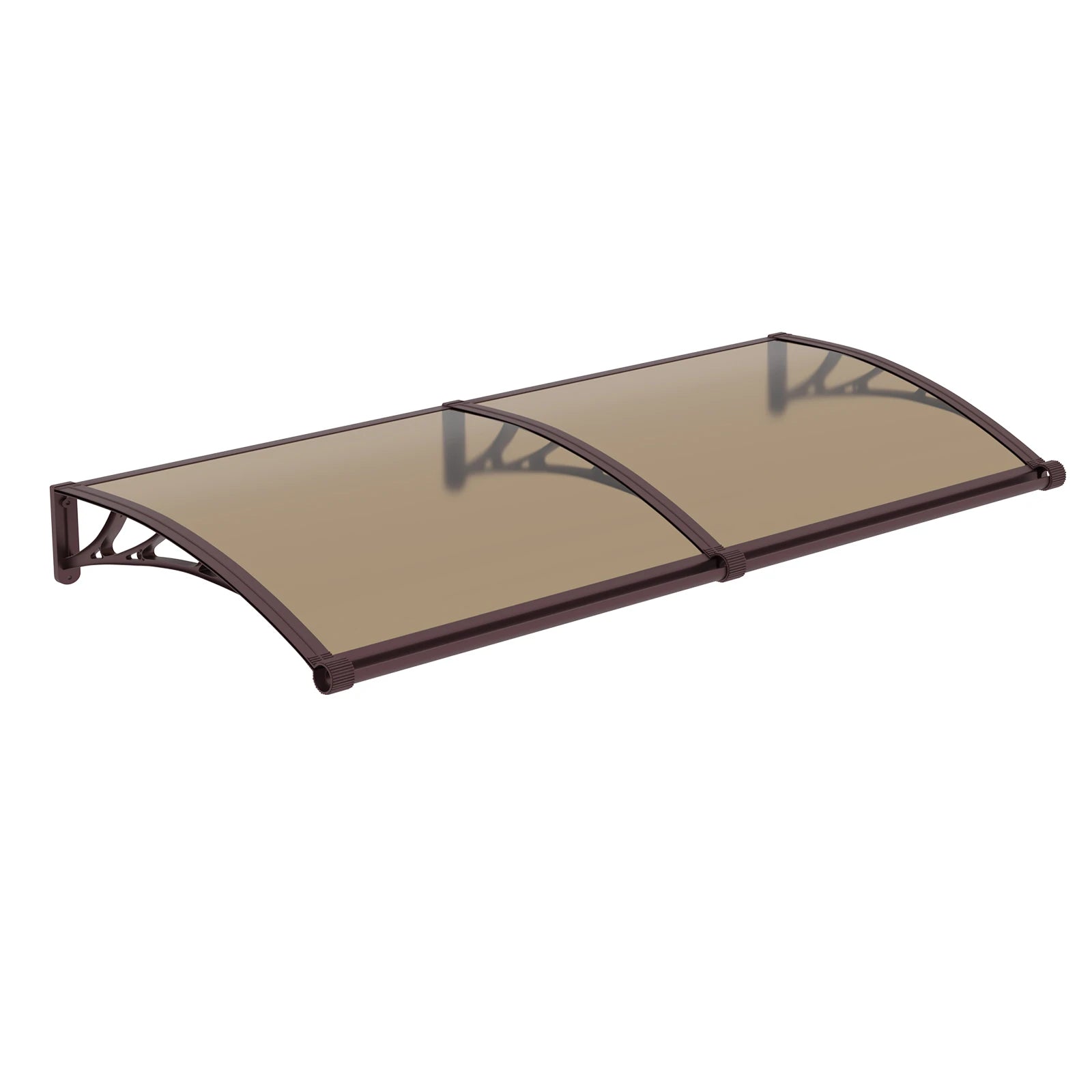 Leak-Proof Door Awning with Separate Drainage – Heavy Duty Polycarbonate Front Door Canopy for Rain, Snow & UV Protection