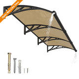 GUANSU-CN Grande Pia Janela Toldo Porta Canopy Policarbonato Painel Sólido com Suporte de Plástico Pátio Chuva Neve Sol Abrigo Capa