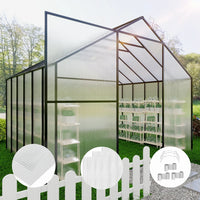 Dawning Home 2FTx4FT Polycarbonate Greenhouse Panels – Clear Twin Wall UV Protected Roof for Greenhouses & Outdoor Use