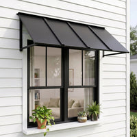 Heavy-Duty Metal Door Awning for Front Doors & Windows – All-Weather Exterior Canopy Protection