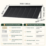 Heavy-Duty Metal Door Awning for Front Doors & Windows – All-Weather Exterior Canopy Protection