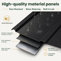 Heavy-Duty Metal Door Awning for Front Doors & Windows – All-Weather Exterior Canopy Protection
