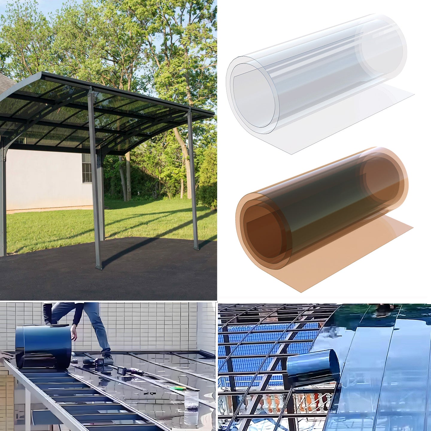 Durable Polycarbonate Roofing Panel Roof Cladding Greenhouse Shed Canopy
