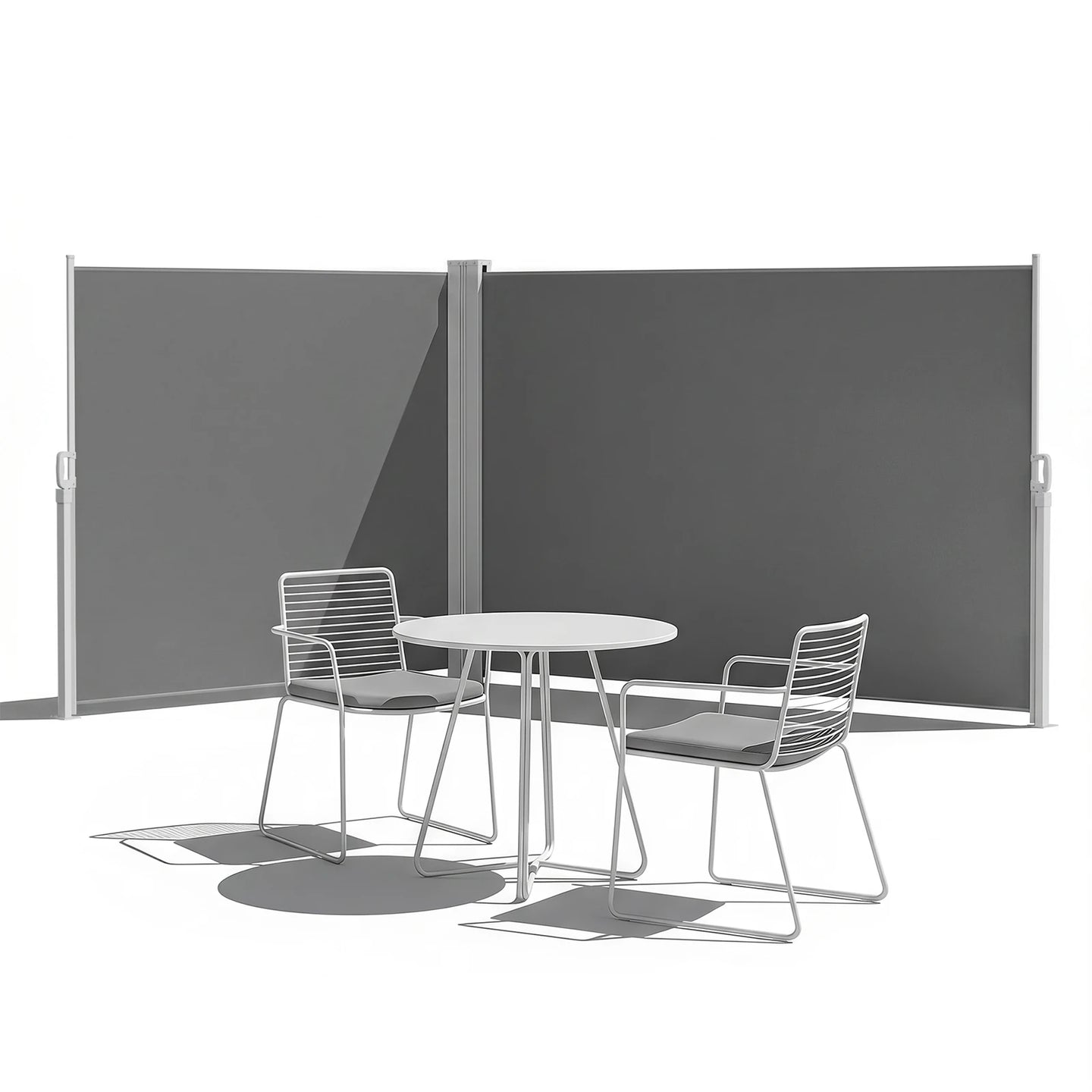 71" x 236" Retractable Side Awning Outdoor Privacy Screen, Waterproof UV Resistant Patio Privacy Divider for Balcony, Deck, Backyard, Garden & Pool