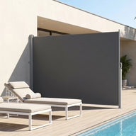 71" x 118" Retractable Side Awning Outdoor Privacy Screen, Waterproof UV Resistant Patio Privacy Divider for Balcony, Deck, Backyard, Garden & Pool