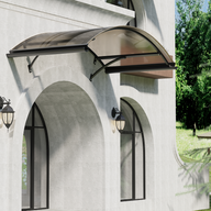 Auvents à arc rond GUANSU-CN avec supports en alliage d'aluminium pour porte, patio, décoration de maison