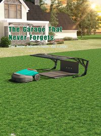 Dawninghome Robot Mower Garage Polycarbonate Panel Awning Canopy for Lawn Mover Rain Shelter