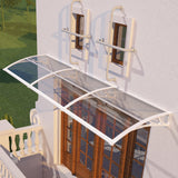 Awning for Door Entrance & Patio – Durable Polycarbonate Window & Door Canopy for UV, Rain & Snow Protection