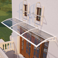 Awning for Door Entrance & Patio – Durable Polycarbonate Window & Door Canopy for UV, Rain & Snow Protection