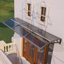 48x120 inches Door Awning Canopy for Entrance & Patio – Durable Polycarbonate Cover for Rain, Snow & UV Protection