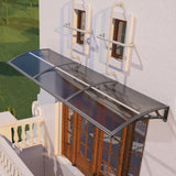 Awning for Door Entrance & Patio – Durable Polycarbonate Window & Door Canopy for UV, Rain & Snow Protection