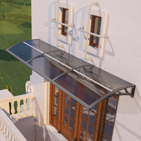 Awning for Door Entrance & Patio – Durable Polycarbonate Window & Door Canopy for UV, Rain & Snow Protection