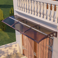 60x94 inches Door Awning Canopy for Entrance & Patio – Durable Polycarbonate Cover for Rain, Snow & UV Protection