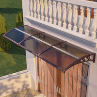Awning for Door Entrance & Patio – Durable Polycarbonate Window & Door Canopy for UV, Rain & Snow Protection