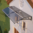 48x60 inches Door Awning Canopy for Entrance & Patio – Durable Polycarbonate Cover for Rain, Snow & UV Protection