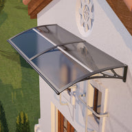 48x80 inches Door Awning Canopy for Entrance & Patio – Durable Polycarbonate Cover for Rain, Snow & UV Protection