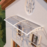 Awning for Door Entrance & Patio – Durable Polycarbonate Window & Door Canopy for UV, Rain & Snow Protection
