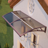 Awning for Door Entrance & Patio – Durable Polycarbonate Window & Door Canopy for UV, Rain & Snow Protection