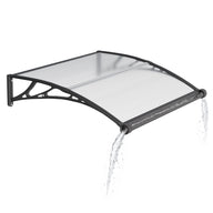 Grand auvent de porte de fenêtre d'évier en polycarbonate 32x48 pouces 80x120cm, conception élégante d'évier de drainage