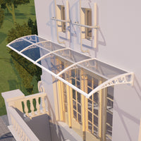 Awning for Door Entrance & Patio – Durable Polycarbonate Window & Door Canopy for UV, Rain & Snow Protection