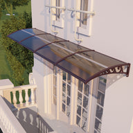60x160 inches Door Awning Canopy for Entrance & Patio – Durable Polycarbonate Cover for Rain, Snow & UV Protection