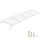 40x160 inches Door Awning Canopy with Drainage – Polycarbonate Exterior Door & Window Awning, UV Rain Snow Protection for Porch Patio Entrance