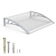 Dawninghome Polycarbonate Window Door Awning Canopy 40x40 inches 100x100cm