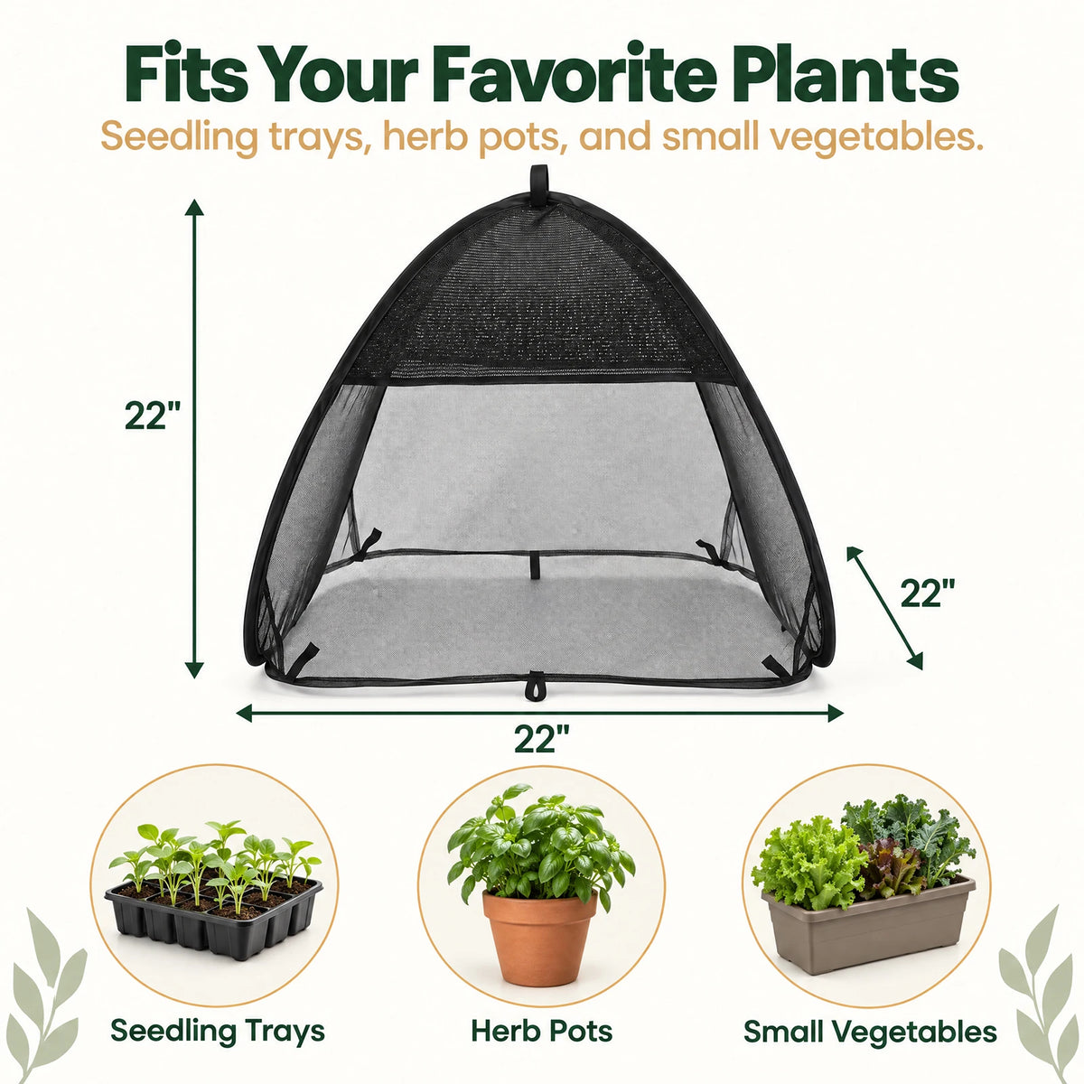 Plant Shade Covers 2-Pack Pop-Up Plant Protection